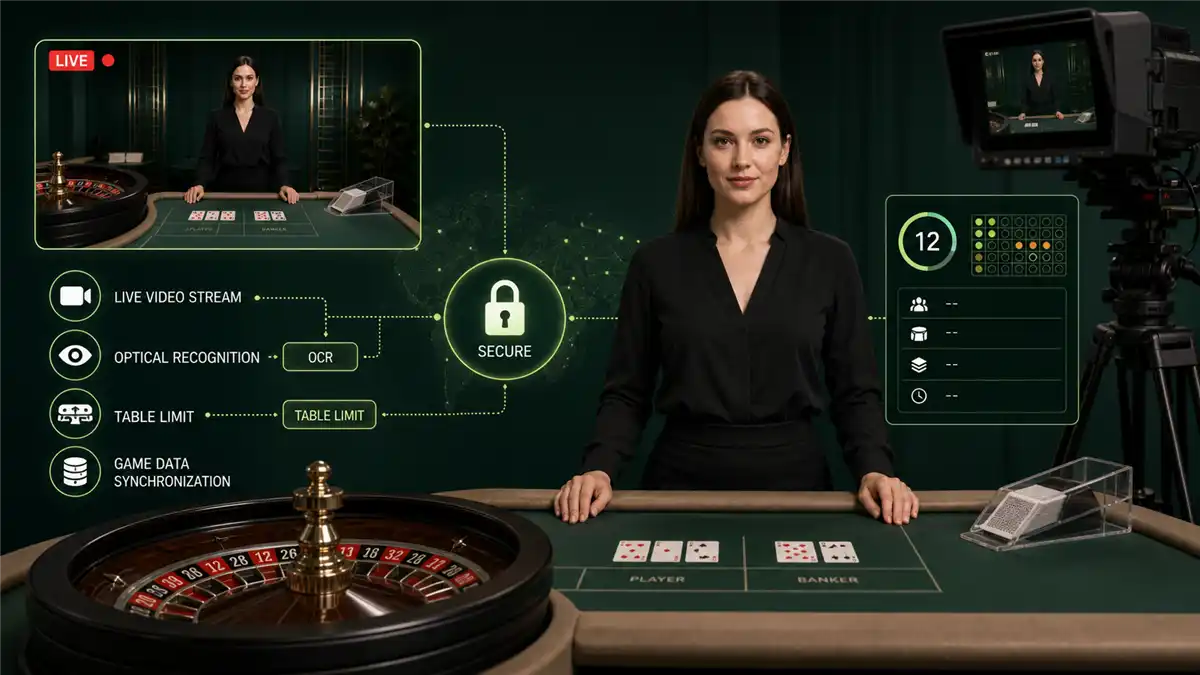 Cách Live Casino hoạt động với người chia bài trực tiếp, bàn cá cược và điều khiển trò chơi